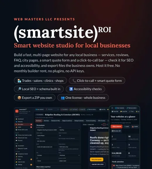 SmartSite Studio brochure cover
